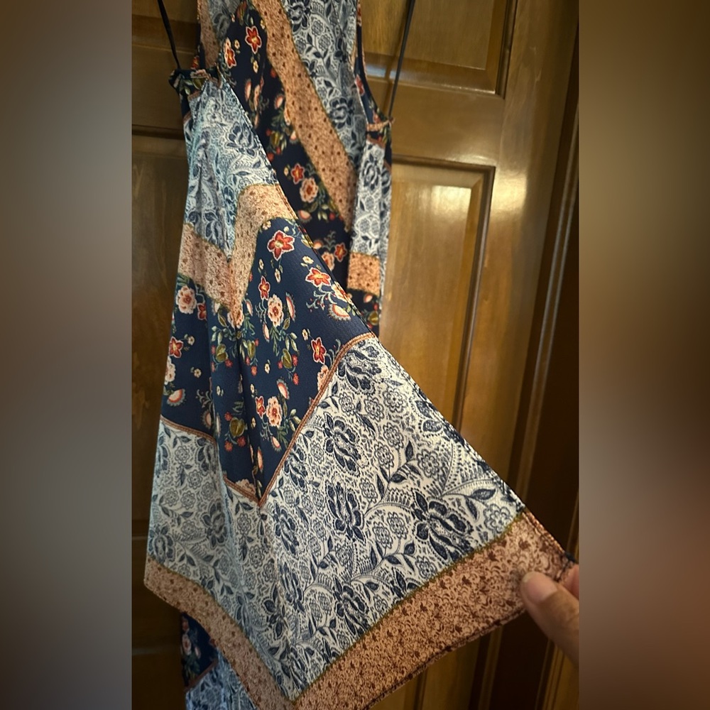 SLNY Paisley and Floral Midi / Maxi Sundress. Size Large. Like New. - Picture 9 of 12